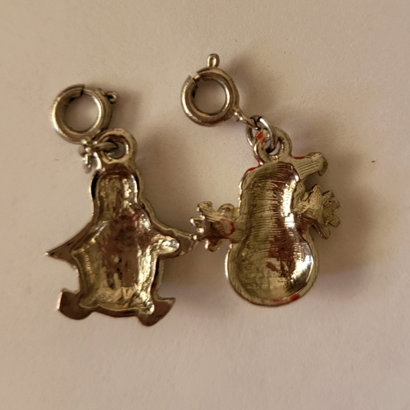 Set of 2 Holiday Snowman and Penguin Charms - Picture 3 of 3
